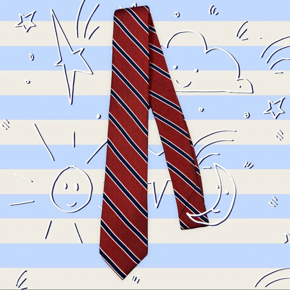 Nordstrom kids red striped tie